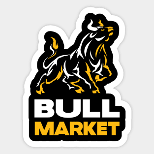 Bull Market Stock Trader Wallstreet Investor Sticker